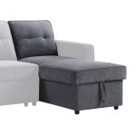 Noah Reversible Storage Chaise, Gray - Image 5