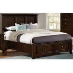 Bonanza Full, Queen, & King Mansion Storage Bed - Merlo Finish