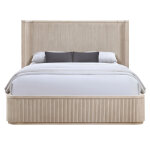 Henry Queen Footboard With 13 Slat Support System, Tan Finish - Image 9