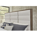 Crafted Oak by Ben & Erin Napier Erin's Upholstered Bed - Oatmeal Fabric - Image 6