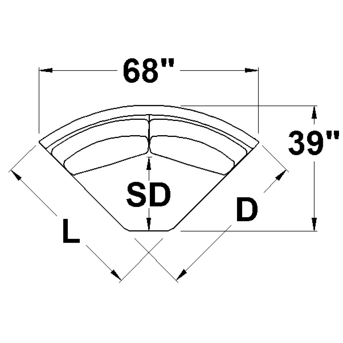 ca462ab0230ccf7ad3aeff314bd52bd6 2514-04 Wedge - Image 1