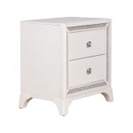 Cassie Queen Illuminating 4-piece Glam Queen Bedroom Set - Image 14