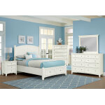 Bonanza Queen & King Poster Storage Bed - White Finish - Image 3