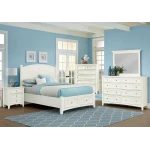 Bonanza Queen Poster Storage Bed - White Finish - BB29-557-050B-502-555 - Image 2