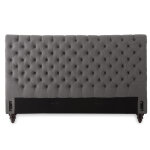 Swanson Queen Gray Upholstered Headboard