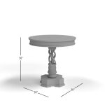 Gwen Handcrafted Pedestal Table - Image 9