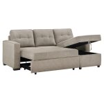 Noah Flippable, Convertible Storage Sleeper Chofa, Tan - Image 27