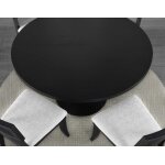 Colvin 5-piece 52-inch Round Dining Set, Black - Image 7
