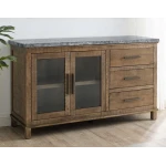 Grayson 6-piece Marble Top Counter Storage Dining Set - Image 7