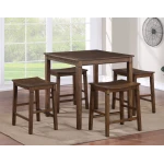Westlake 5-pack Counter Set, Brown(counter Table & 4 Counter Stools)