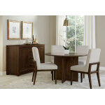 Crafted Cherry Dining by Ben & Erin Napier 48 inch ROUND TABLE w/ Wood Base - Image 4