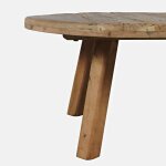 Reclamation Salvaged Wood Round Coffee Table - Image 7