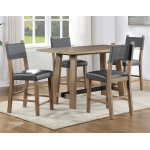 Aubrey 5-piece 59.5″ Counter Dining Set, Driftwood Finish - Image 6