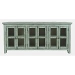 Rustic Shores 6 Door Low Accent Cabinet