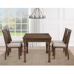 Joanna 59.5″ 4-drawer Dining Table, Brown - Image 10