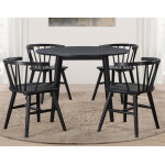 Willow Solid Wood Dining Chair, Black - Image 11