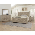 Cool Rustic Cal King X Bed With X Footboard - Image 4