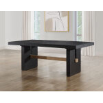 Aubrey 78-96″ Table Top W/18-inch Leaf, Black - Image 6