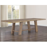 Orinda Rustic Modern Double Pedestal Base - Image 6