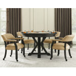 Rylie 6-piece Game Dining Set, Black Finish - Image 3