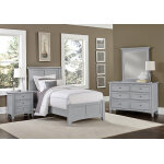 Bonanza Twin Mansion Bed - Grey Finish - Image 3