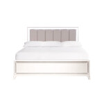 Cassie Illuminating King Bed, Shimmering Pearl Finish - Image 5