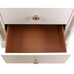 Cassie Illuminating Glam Nightstand, Shimmering Pearl Finish - Image 10