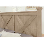 Cool Rustic X Bed With Footboard Storage in Queen - 176-557-050B-502-555 - Image 6