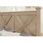 Cool Rustic Queen X Bed With Footboard Storage - 176-557-050B-502-555 - Image 5