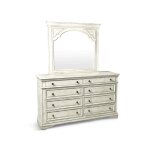 Highland Park Dresser/mirror, Cathedral White - Image 6
