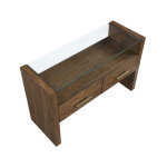 Garland, Sofa Table, Glass Top, Toffee Finish - Image 5