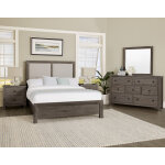 Custom Express Cal King Upholstered Bed-pebble - Image 6