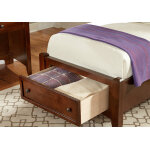 Bonanza Twin Mansion Storage Bed - Cherry Finish - Image 6