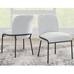 Conrad 5-piece 48″ Round White Marble Dining Set With Black Base - Image 9