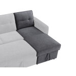 Noah Reversible Storage Chaise, Gray - Image 4