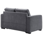 Noah Convertible Sleeper Loveseat, Gray - Image 5