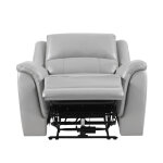 Alexandria Leather Power Recliner, Stone - Image 5