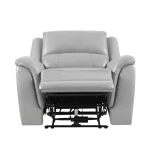 Alexandria Leather Power Recliner, Stone - Image 4