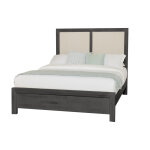 Custom Express Cal King Upholstered Bed-pebble
