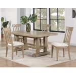 Napa 108-inch Dining Table With 2/18-inch Leaves, Sand - Image 3