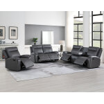 Gaston Sofa, Manual Reclining, Drop-down Console - Image 12