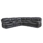 Denver Dual-power 6-piece Sectional, Charcoal - Image 8