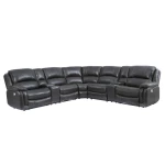 Denver Dual-power 6-piece Sectional, Charcoal - Image 8