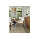 Crafted Cherry Dining by Ben & Erin Napier UPH SIDE CHAIR WHITE FABRIC - Image 6