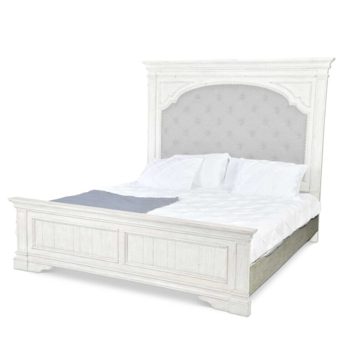 e4abe3337255575fb064bbfb29289a15 Highland Park Rail For King Orqueen Bed, Cathedral White - Image 1