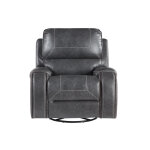Keily Recliner, Manual Swivel, Glider, Grey - Image 11