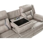 Tyson Sofa, Manual Reclining, Drop-down Console And Power Strip, Glider - Image 5