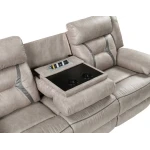 Tyson Sofa, Manual Reclining, Drop-down Console And Power Strip, Glider - Image 4