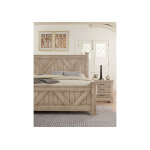 Cool Rustic X Bed with X footboard - Image 3