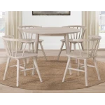 Willow 42″ Round Dining Table, Tan - Image 4